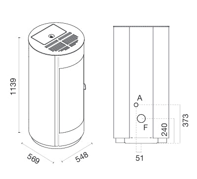 Estufa Pellet Tonda 11-9