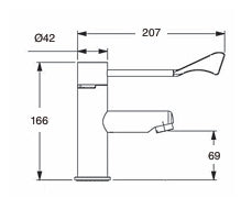 Monomando Lavabo Minimalista Gerontológico Preogresivo