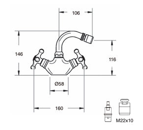 Monobloc Bidé Ebro