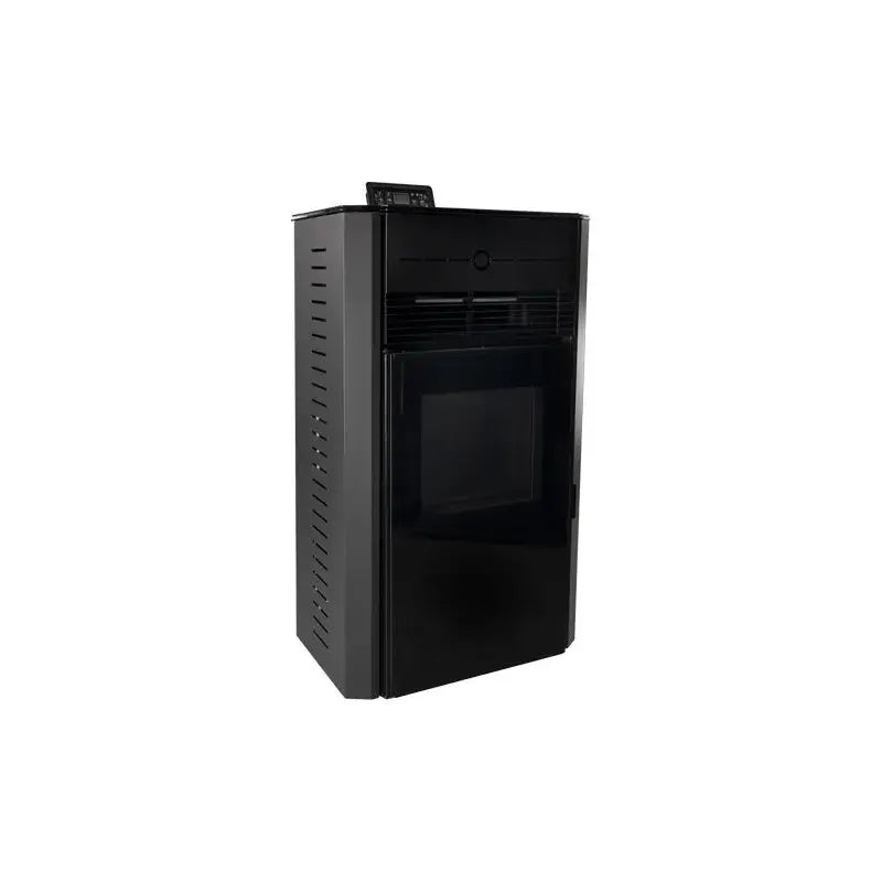 Imagen de una estufa de pellets SEMA E12 12kW de color negro
