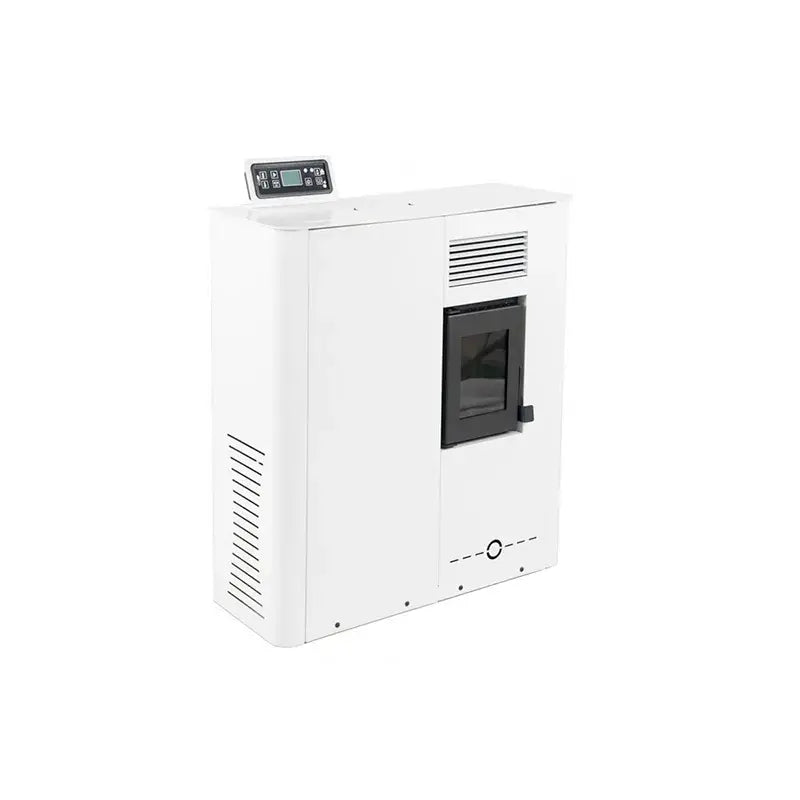 Imagen de una estufa de pellets SEMA Mini 6kW en color blanco