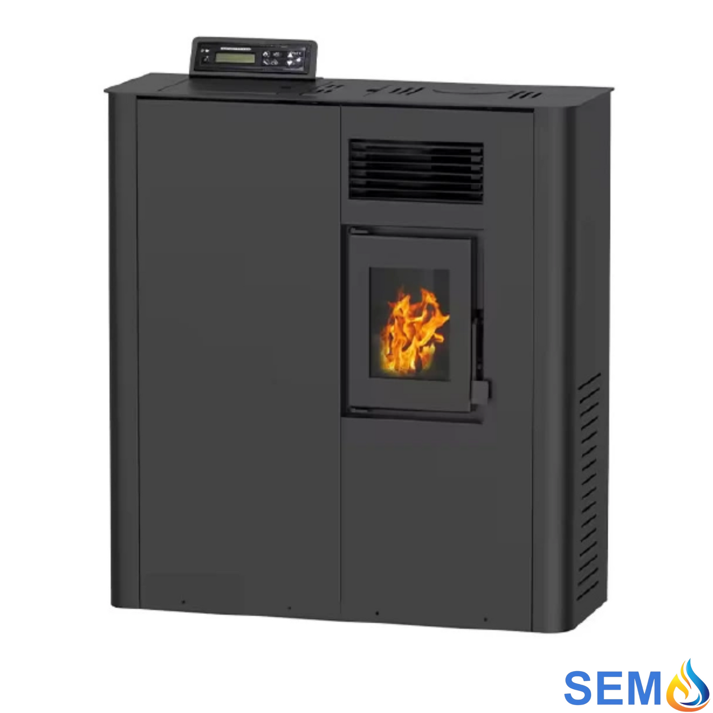 Imagen de una Estufa de pellets SEMA Mini 6kW en color negro