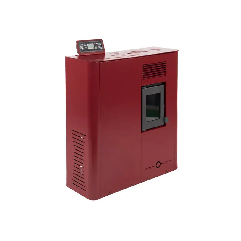 Imagen de una Estufa de pellets SEMA Mini 6kW de color rojo