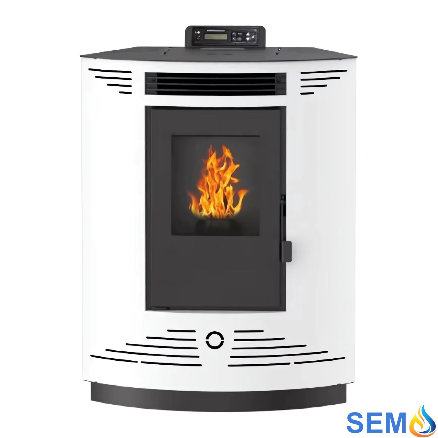 Imagen de una Estufa de pellets esquinera SEMA C9 9kW