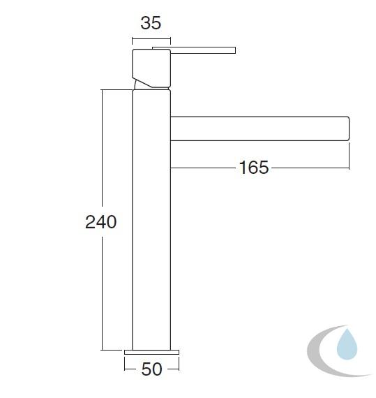 Monomando Lavabo Alto