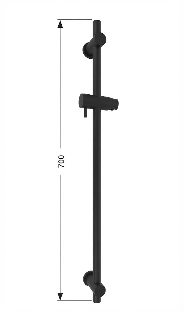 Barra Deslizante con Soporte Ajustable