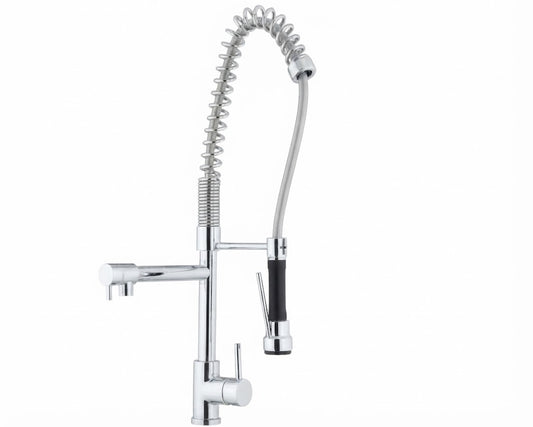 Monomando Fregadera Espiral con Grifo