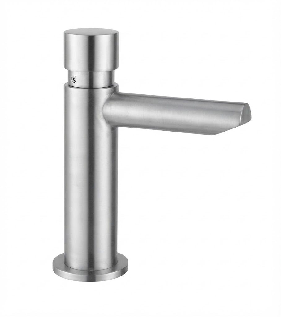 Grifo Lavabo Temporizado en Acero Inox Aurín