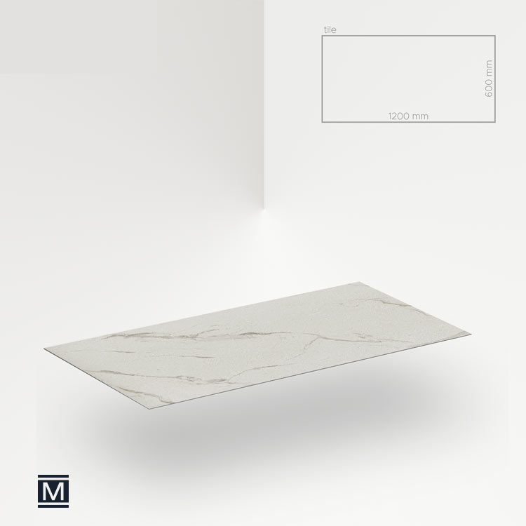 Placa y Baldosa Mineral SPC – PIETRA SANTA WHITE
