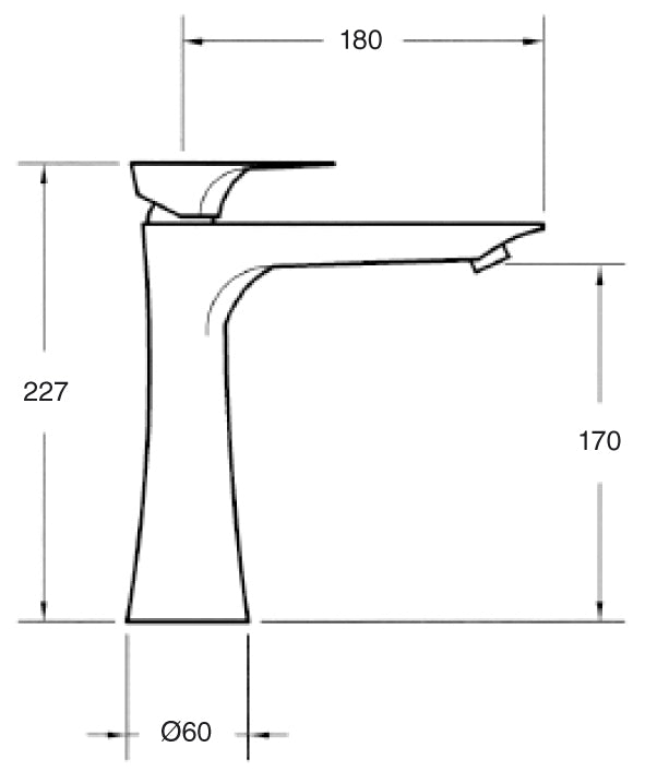 Monomando Lavabo Alto