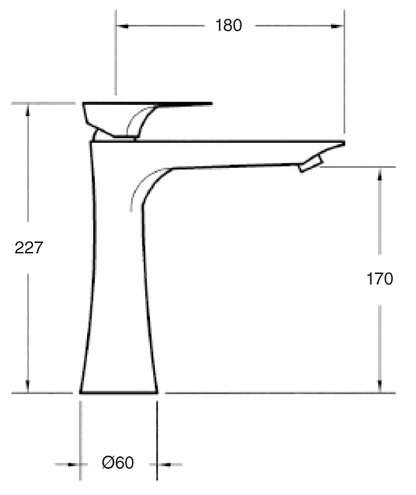 Monomando Lavabo Alto