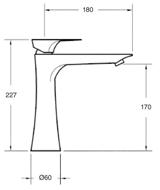 Monomando Lavabo Alto