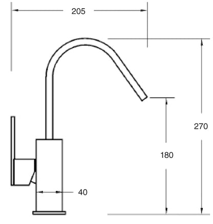 Monomando Lavabo Matisse Tizziano
