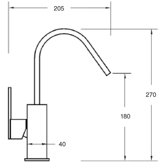 Monomando Lavabo Matisse Tizziano