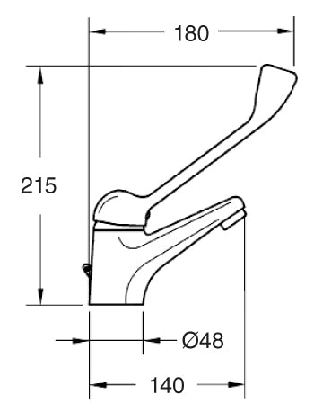 Monomando Lavabo Gerontológico