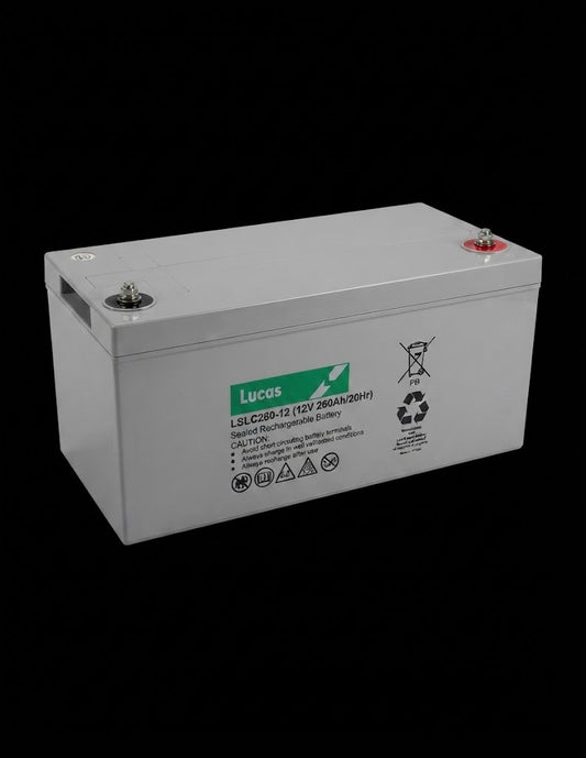 Batería Monoblock AGM LUCAS 12V/260AhC20 / 300AhC100