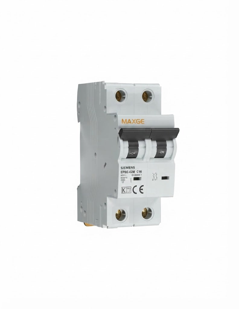 Interruptor Magnetotérmico y Diferencial 40A 2 Polos MAXGE DIN
