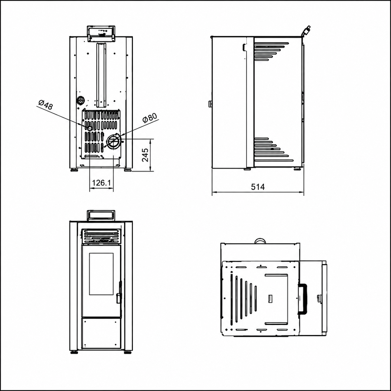 Estufa de Pellet King 10