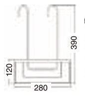 Jabonera Rectangular para Colgar en Grifo