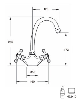 Monobloc Lavabo Ebro