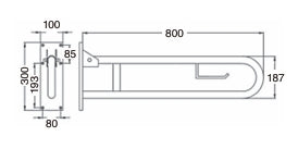 Barra Abatible Acero Inox