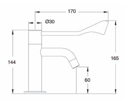 Grifo Lavabo 1 Agua Izas Gerontológico