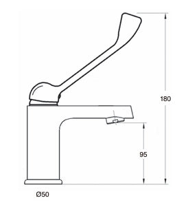 Monomando Lavabo Ainsa Gerontológico