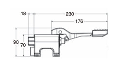 Grifo Monopedal Mezclador Progresivo 2Aguas Montaje a Suelo