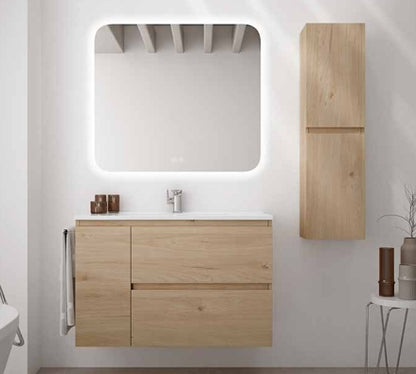 Bajo portalavabos 2 cajones y puerta Mod, MILÁN