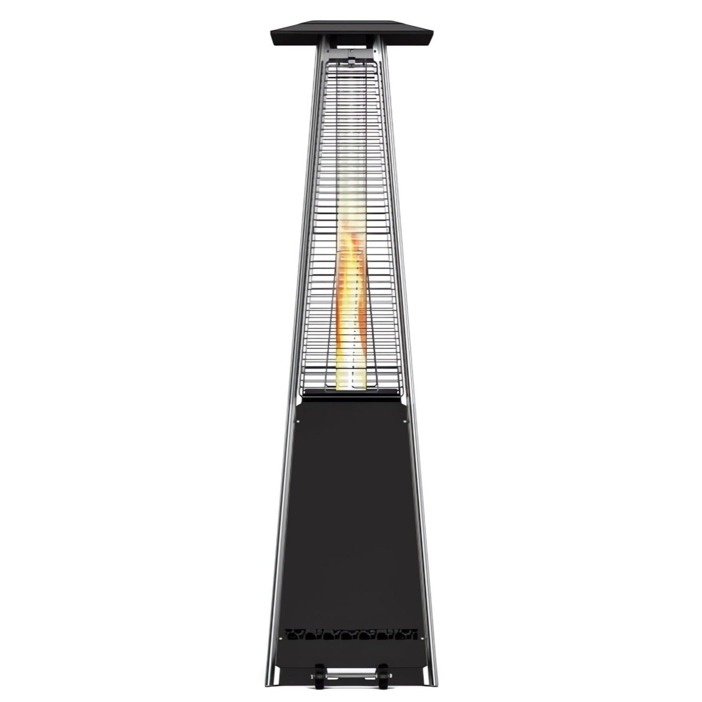 Imagen de una estufa de pellets exterior 12,2W de frente