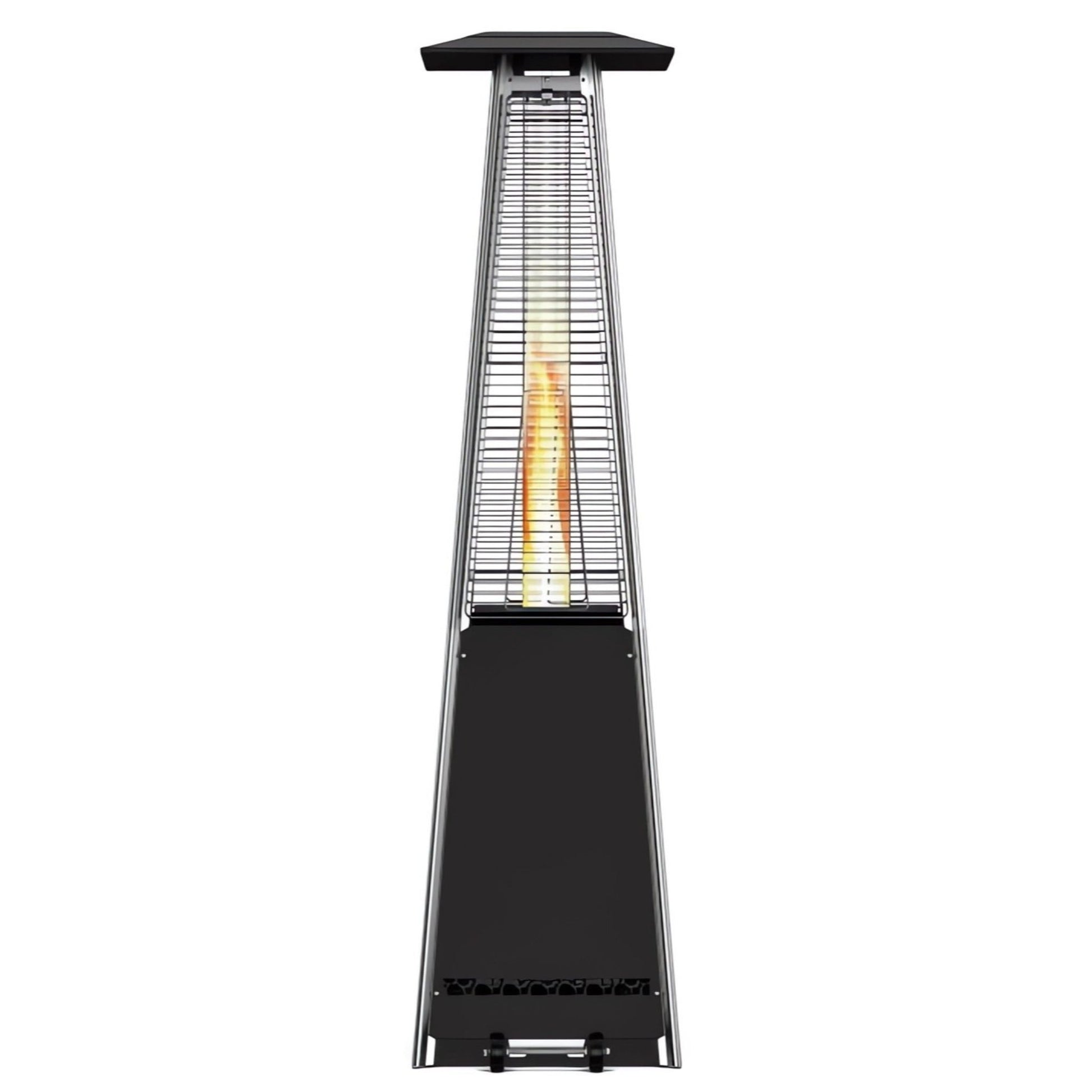 Imagen de una estufa de pellets exterior 12,2W de frente