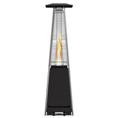 Imagen de una estufa de pellets exterior 12,2W de frente
