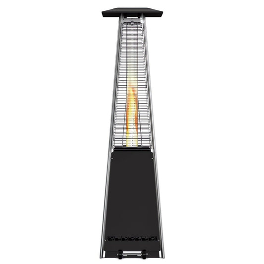 Imagen de una estufa de pellets exterior 12,2W de frente