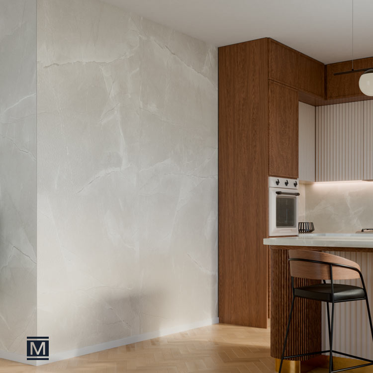 Placa y Baldosa Mineral SPC – MONZA WHITE