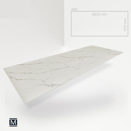 Placa y Baldosa Mineral SPC – PIETRA SANTA WHITE