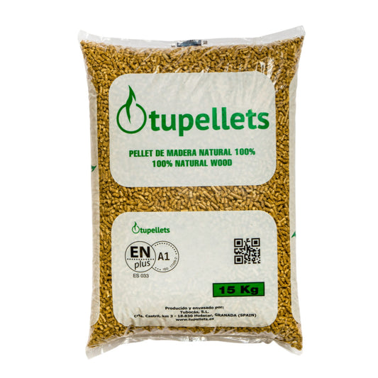 Sacos de pellet 15 kg – Desde 5 hasta 72 unidades (palet completo)