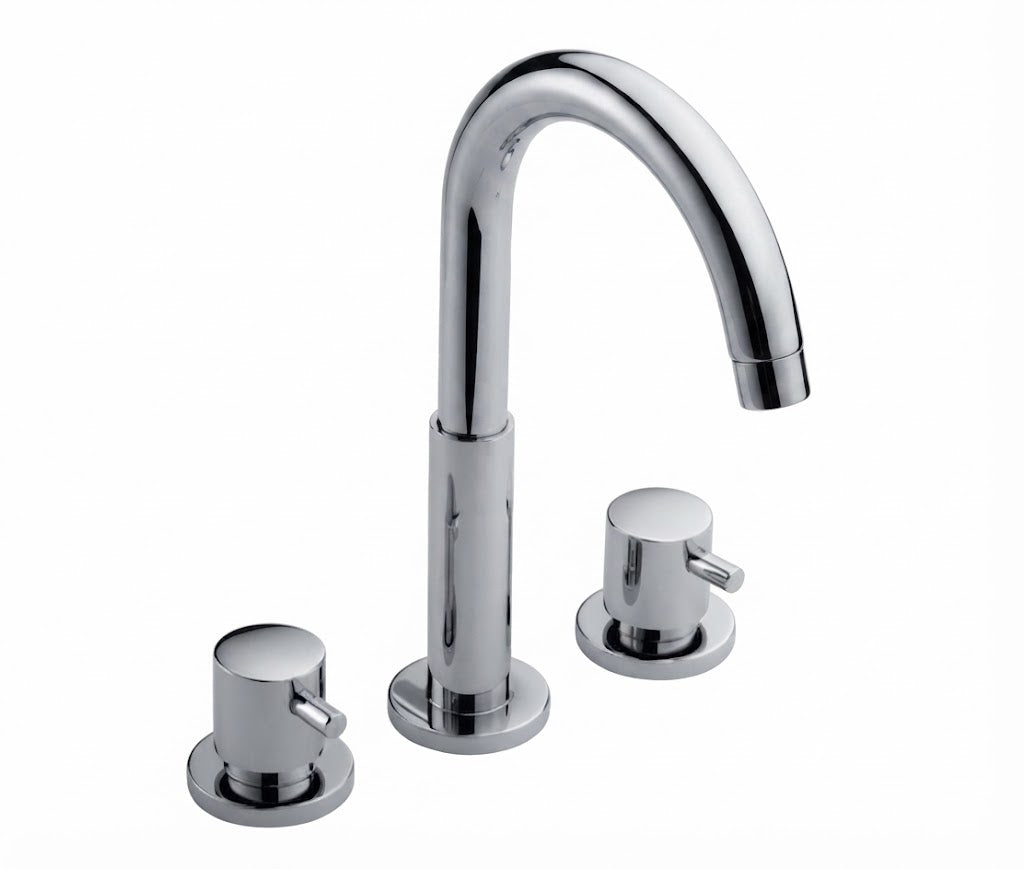 Batería Lavabo Caño Central Izas