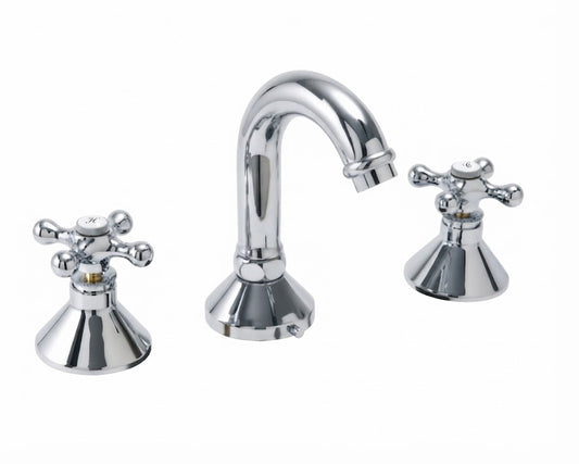 Batería Lavabo Caño Central Clasico