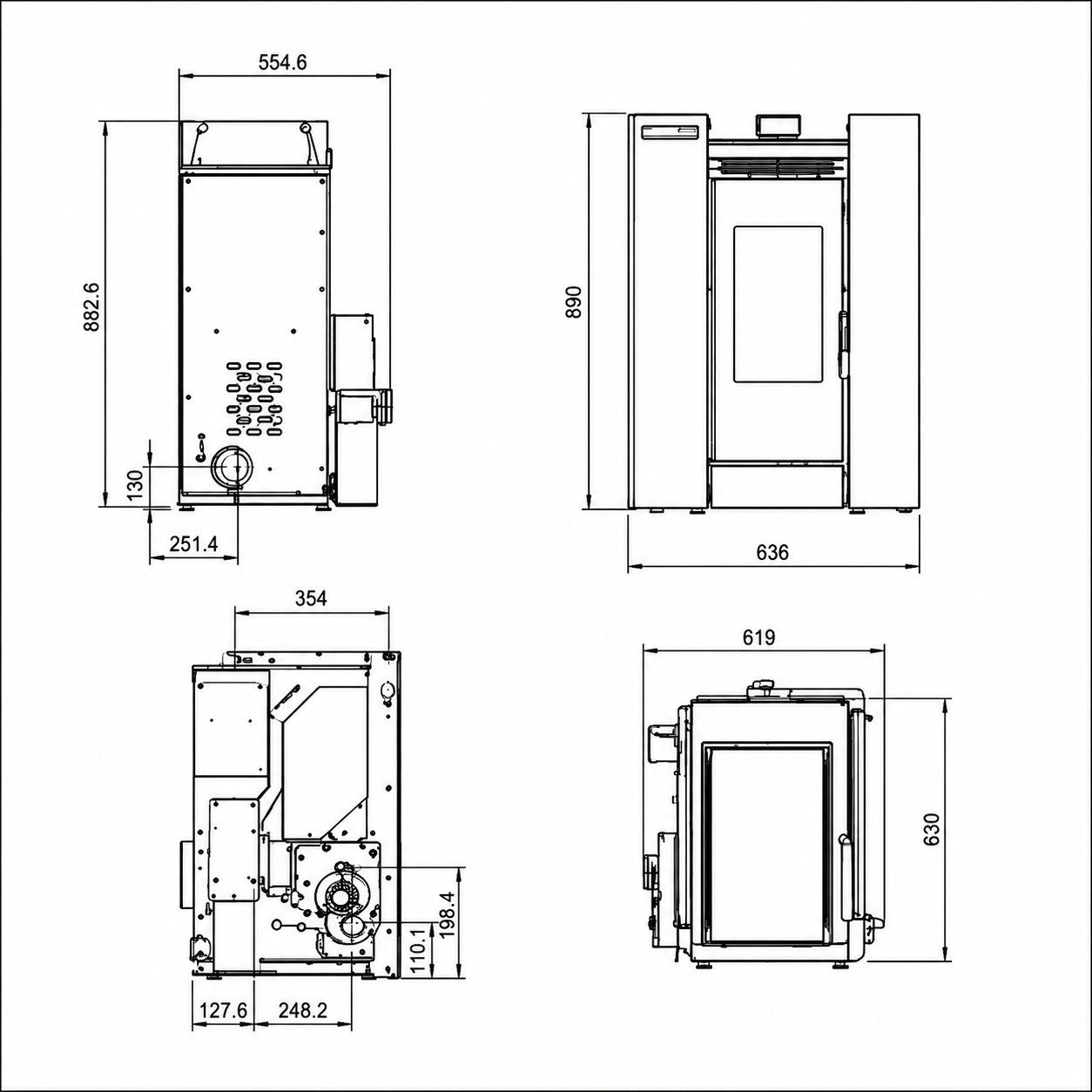 Estufa de Pellet Insert 8