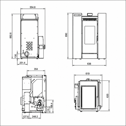 Estufa de Pellet Insert 8