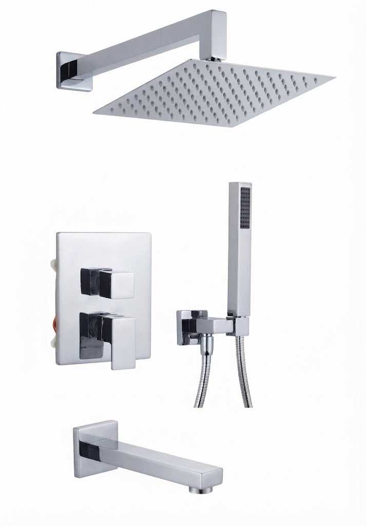 Conjunto Baño/Ducha Empotrar 3 vías