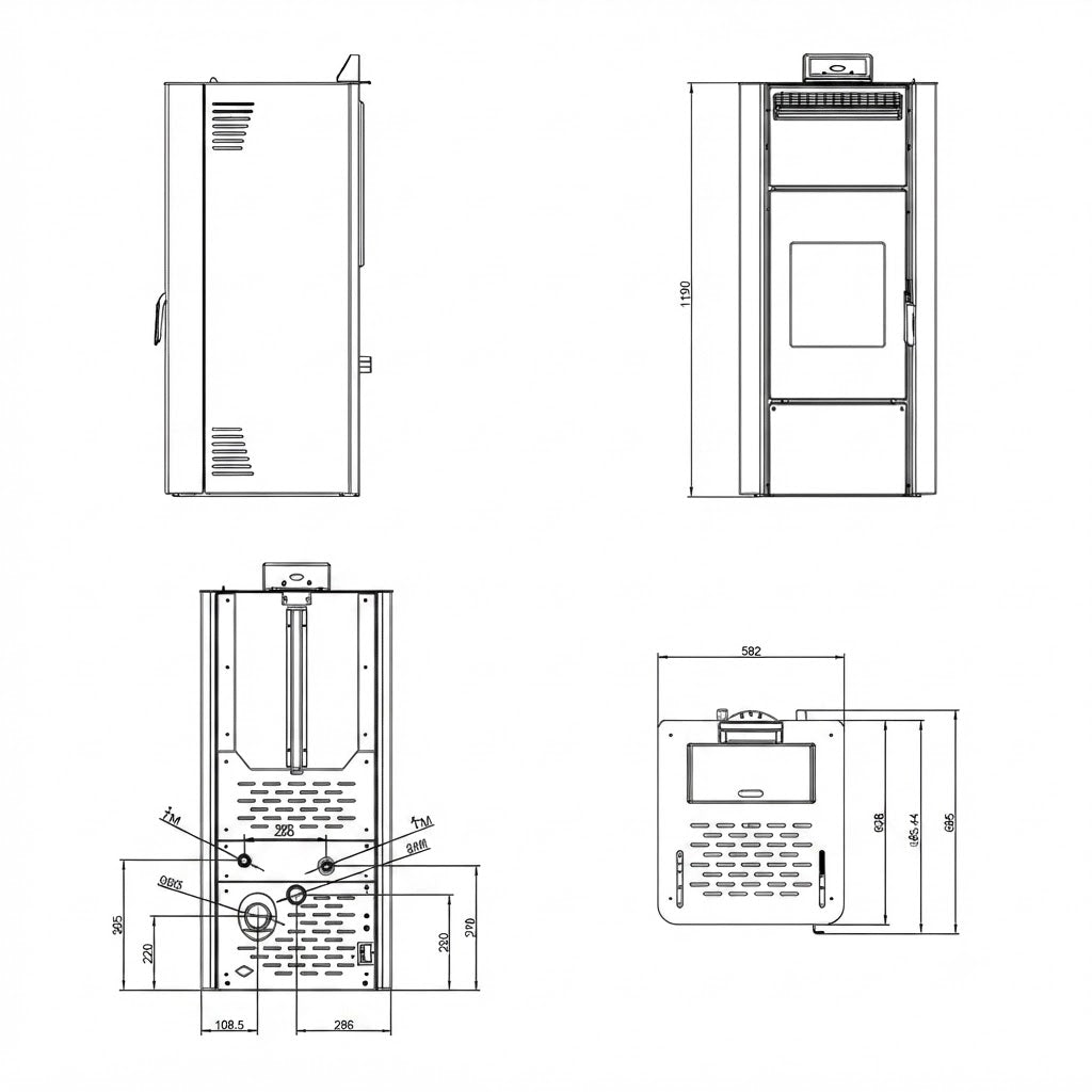 Estufa pellet Hidro 16 EKO ventilada