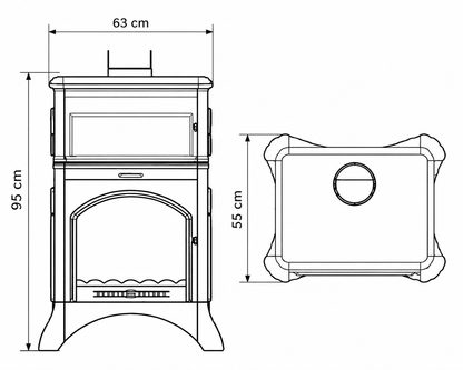 Estufa pellet Antares horno new