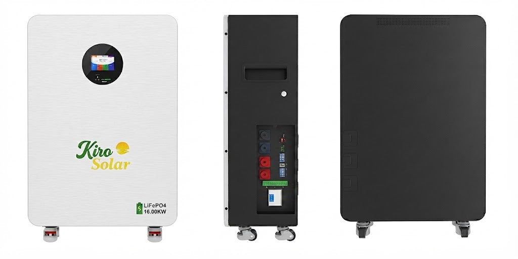 Batería de Litio KiroSolar Plus BL48+ 16kW 51,2V 314Ah (Suelo con Ruedas)