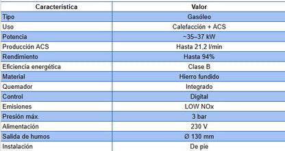 Caldera de Gasóleo Ferroli ATLAS D ECO 35 SI UNIT