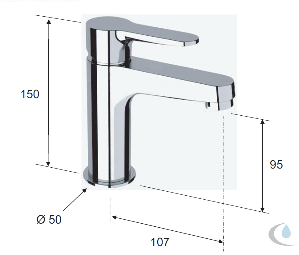 Monomando Lavabo Aínsa